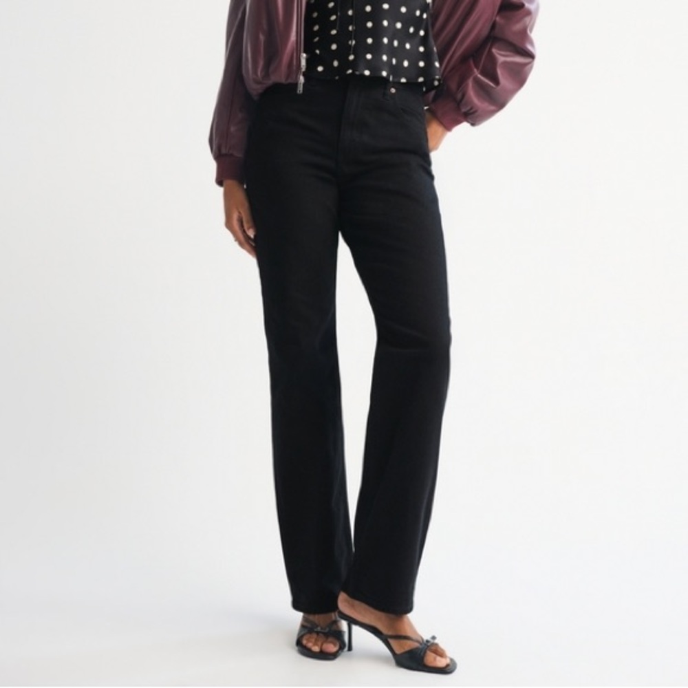 Abercrombie & Fitch Women’s high rise loose black Jeans